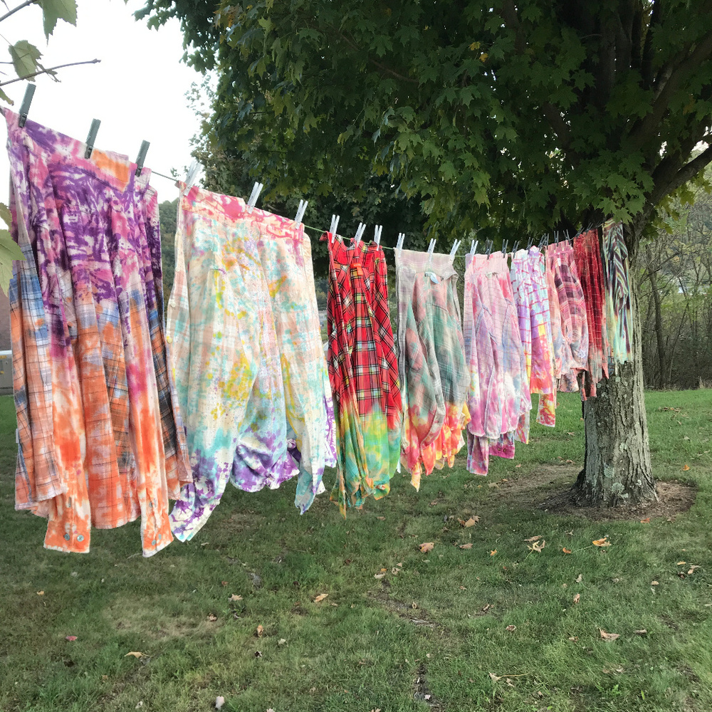 Distressed Custom Bleached Flannel Shirts Ooak - image 7